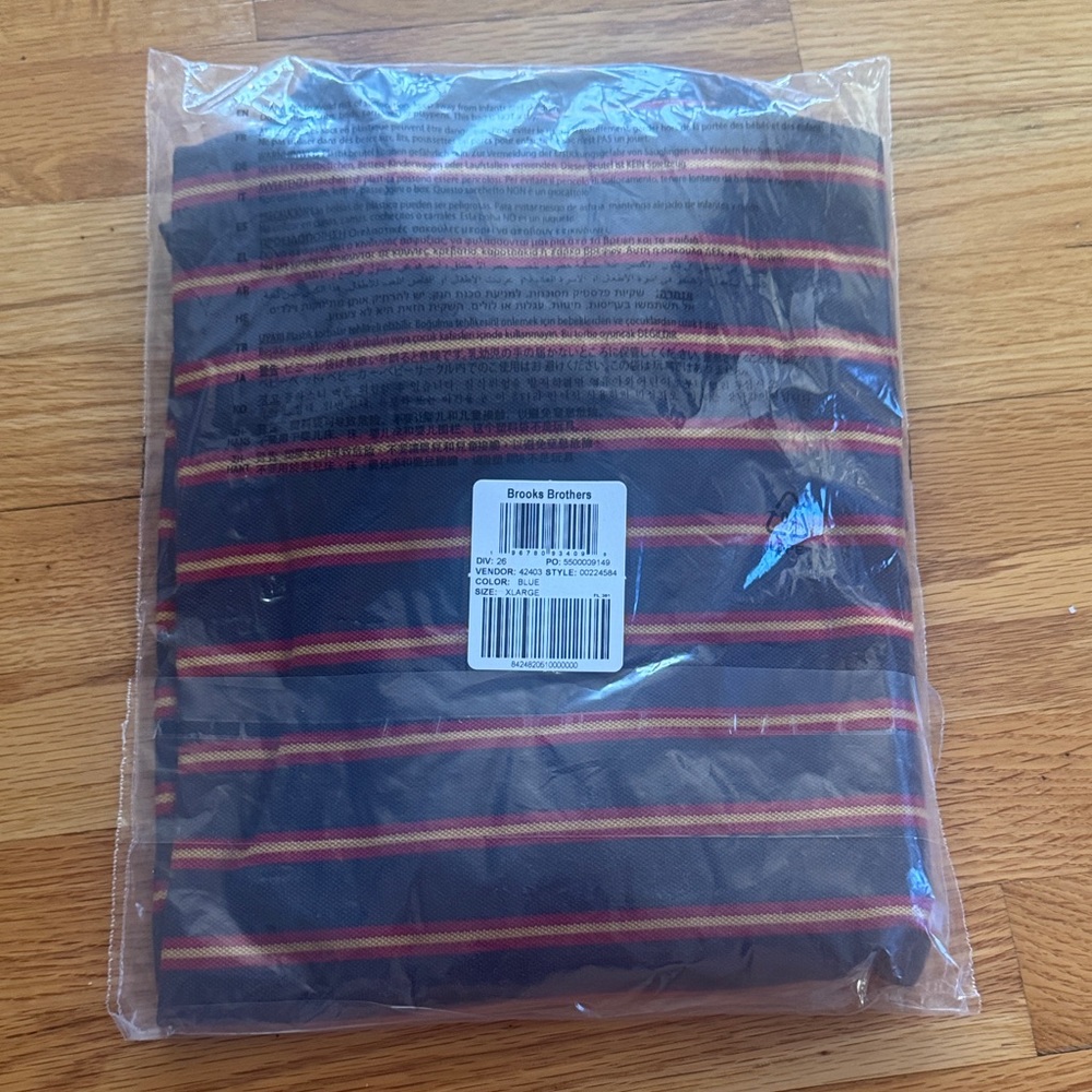 Brooks Brothers Polo with Red and Gold Stripes - Picture 4 of 6